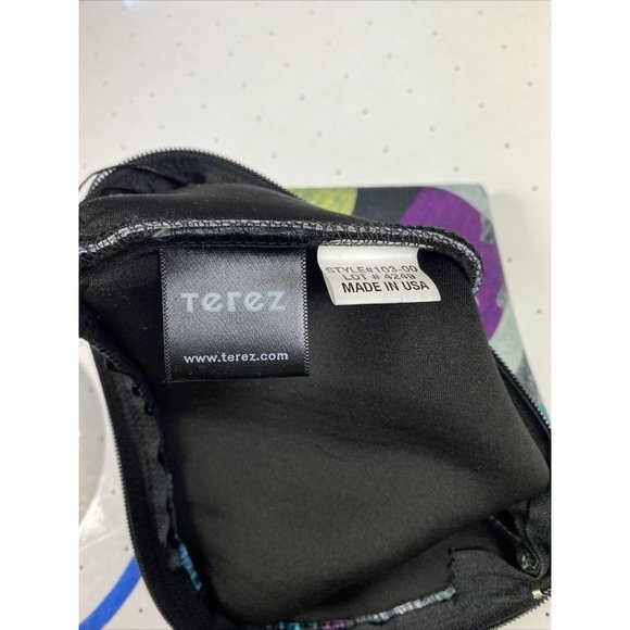 NWOT Terez Makeup‎ Bag Cosmetic Case Pouch Camo Gray Purple Colorful Zip Set 2 - Picture 5 of 6